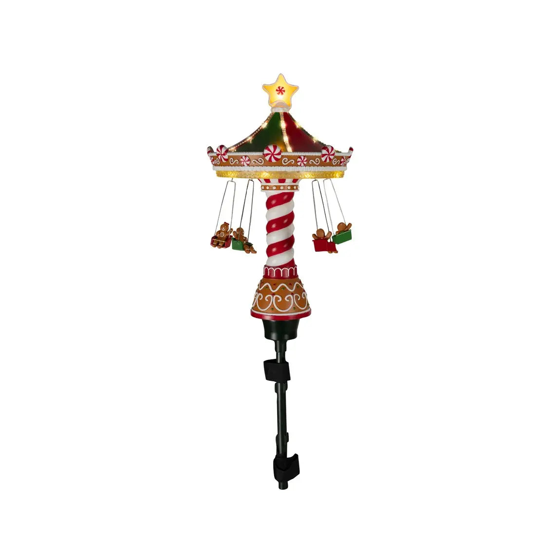Puntale per albero di Natale in plastica con LED Ø21 × H62 cm