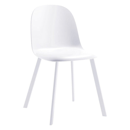 Sedia Mael in polipropilene bianca