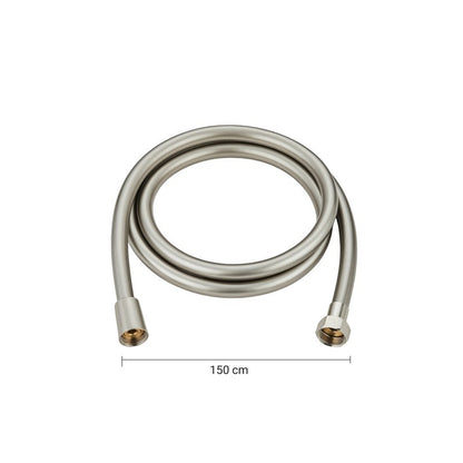 Set doccia tondo Ø25 cm High Pro Plus spazzolato