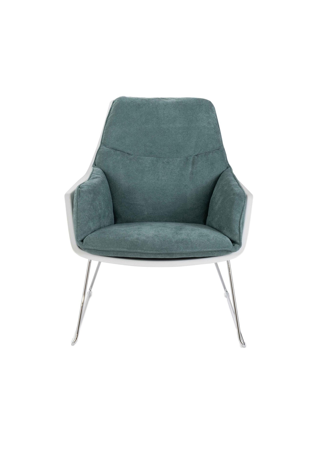 Fauteuil en polypropylène aigue-marine 85 cm x 74 cm H. 86 cm