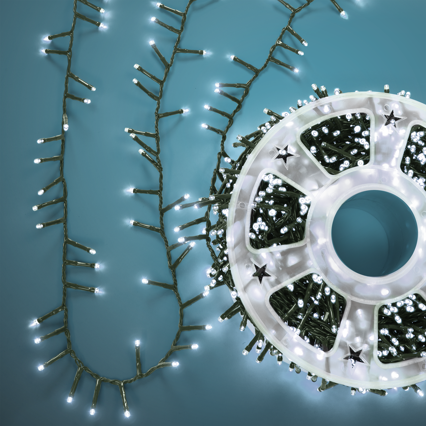 Guirlande lumineuse LED blanc froid 40 m
