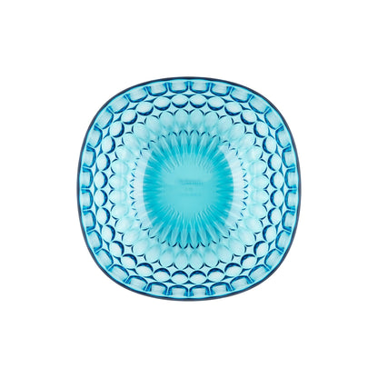 Conteneur Vanity Ø25 cm coloris bleu clair 25x25xh10,9 cm