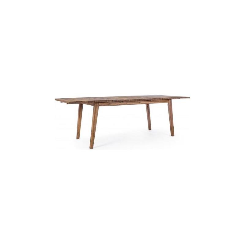 Table d'extérieur extensible en bois 180-240x90x h76 cm