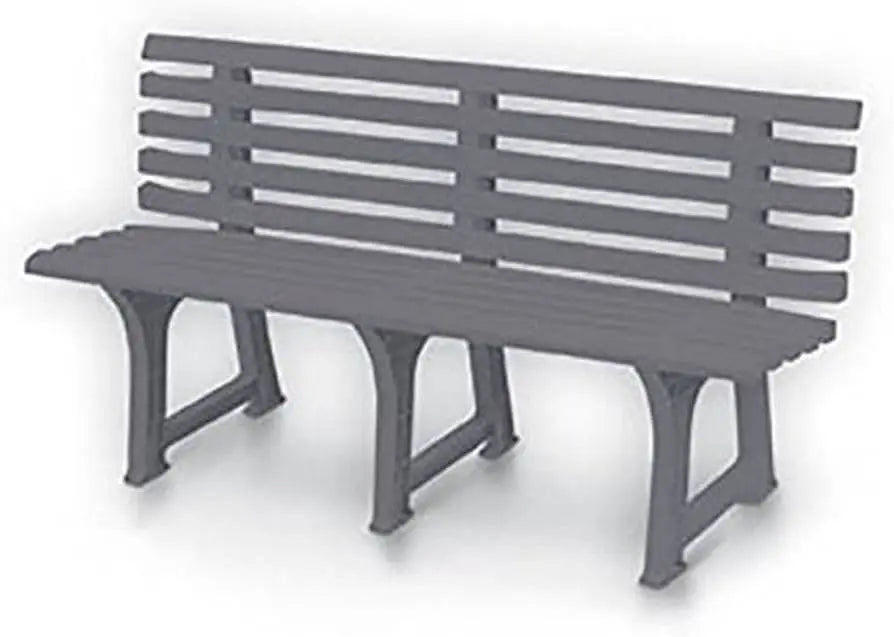 Banquette Isotta 3 places 147x51x75h cm gris tourterelle