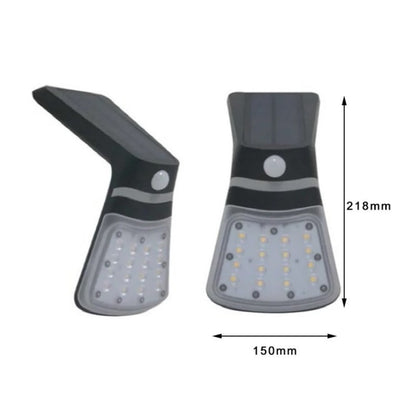 Projecteur LED d'applique murale d'extérieur alimenté par l'énergie solaire 2W