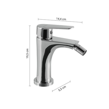 Miscelatore bidet Como cromato 19,5 x 5,3 x 14,4 cm