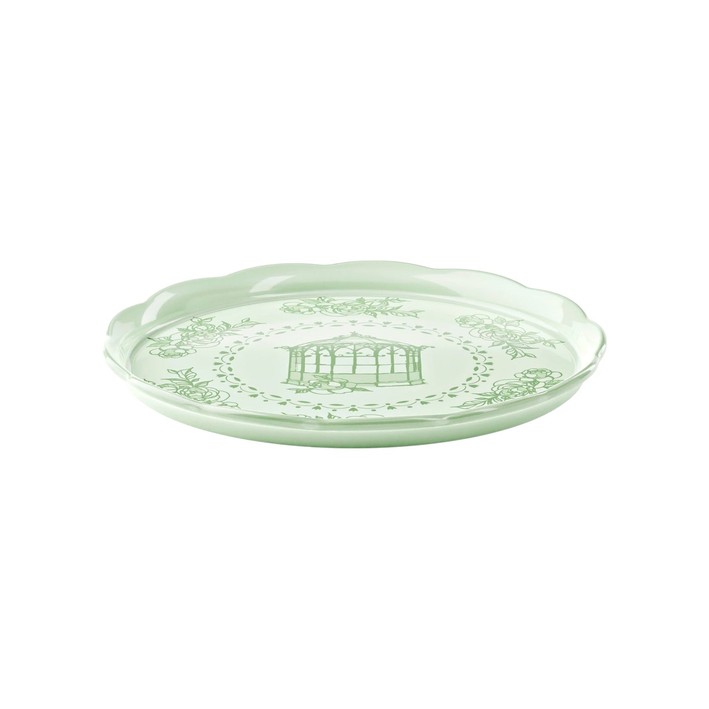 Vassoio tondo grande Josephine verde polvere