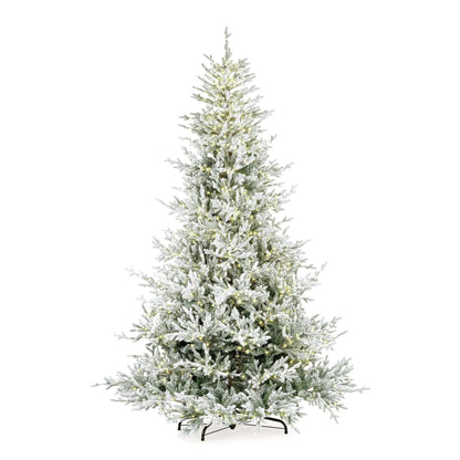 Albero di Natale Hopkins innevato H180 cm con 900 micro LED