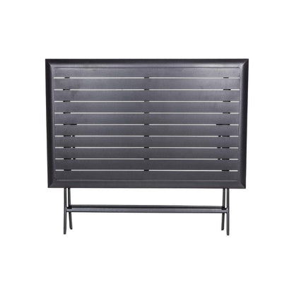Table pliante Azua 4 places graphite 71x71x71 cm