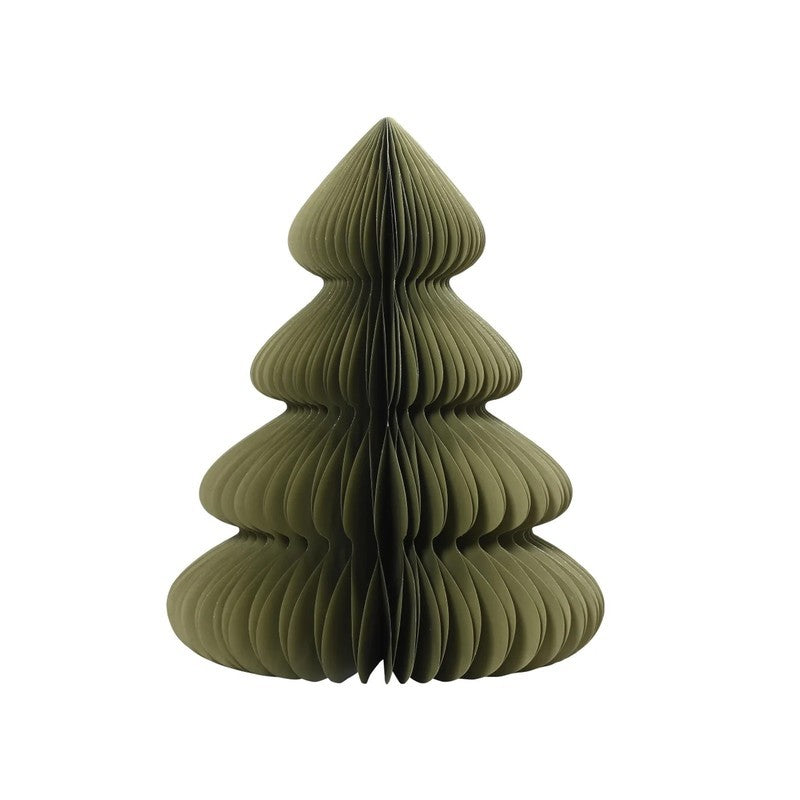 Albero di Natale decorativo in carta verde Ø72 × H90 cm