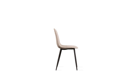 4x Chaise en imitation rotin avec assise beige 438x86,5h cm