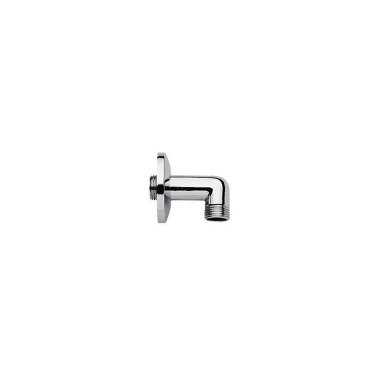 Angolo con rosone per saliscendi doccia cromato in ottone 1/2"