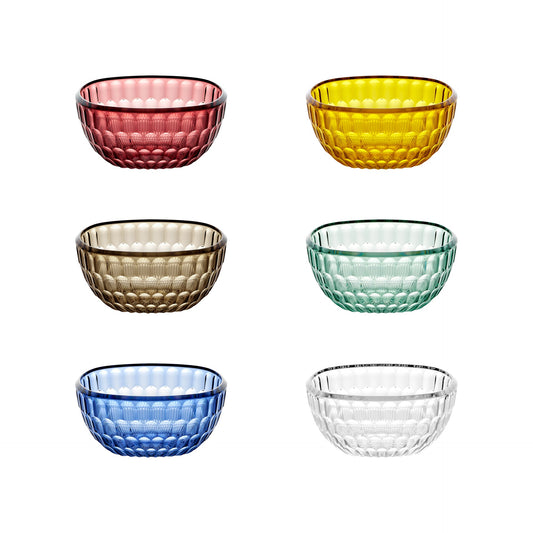 Lot de 6 Vanity cups 12 x 12 x h 5,6 cm 428 cc couleurs assorties