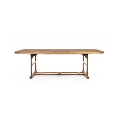 Table d'extérieur extensible Noemi en bois 180-240x100x h 74cm
