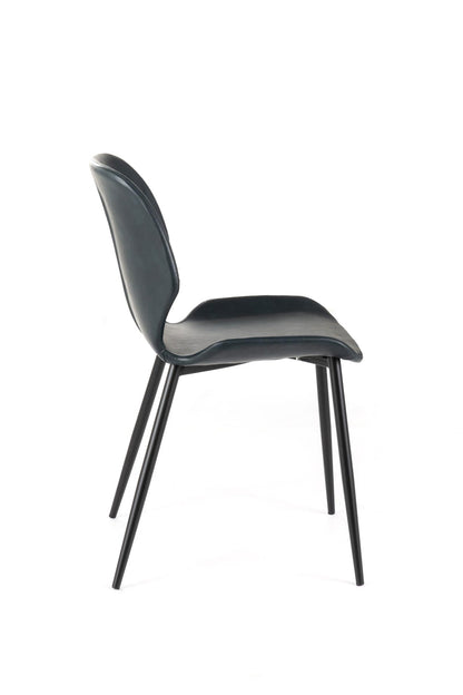 4x Sedia in Soft-Touch Nero 55cm x 45cm H. 83cm