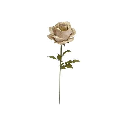 Rosa decorativa Beatrix champagne H108 cm