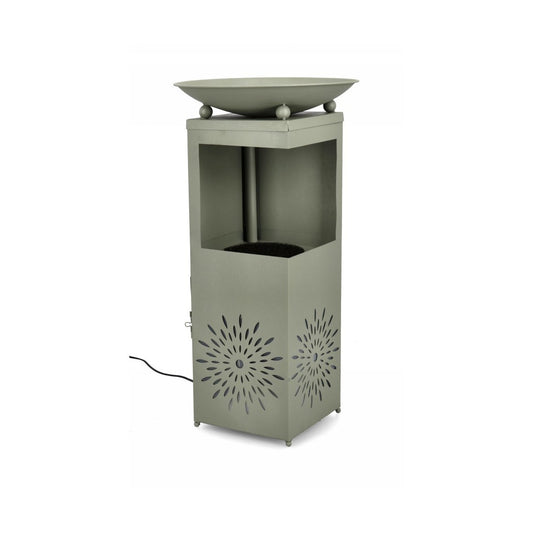Fontaine Yuki verte Bizzotto 40,5 x 40,5 x 78h cm