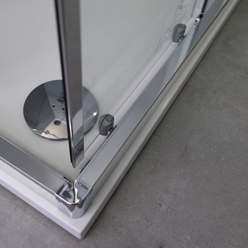 Box doccia 90x120 design moderno con profilo piatto