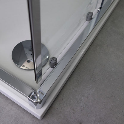 Box doccia 90x120 design moderno con profilo piatto