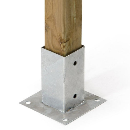 Fixation pour poteaux carrés 91 x 91 mm h150 mm