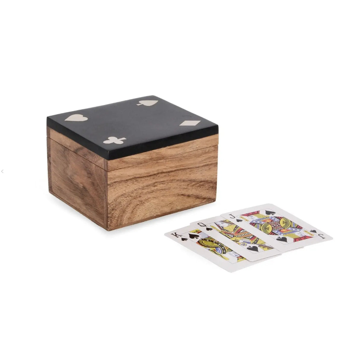 Decorazione carte Fortune nera 11,8 × 10,4 cm