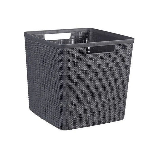 Curver Panier carré gris jute 17l cm 28x28x27 h
