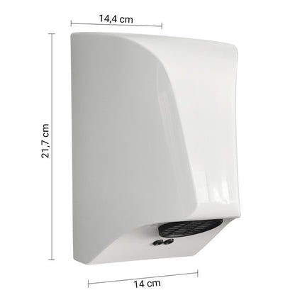 Asciugamani elettrico automatico Vespero bianco 22 x 14 x 15 cm