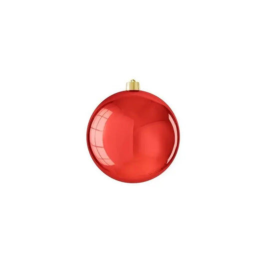 Boule de Noël rouge brillante incassable Ø20 cm