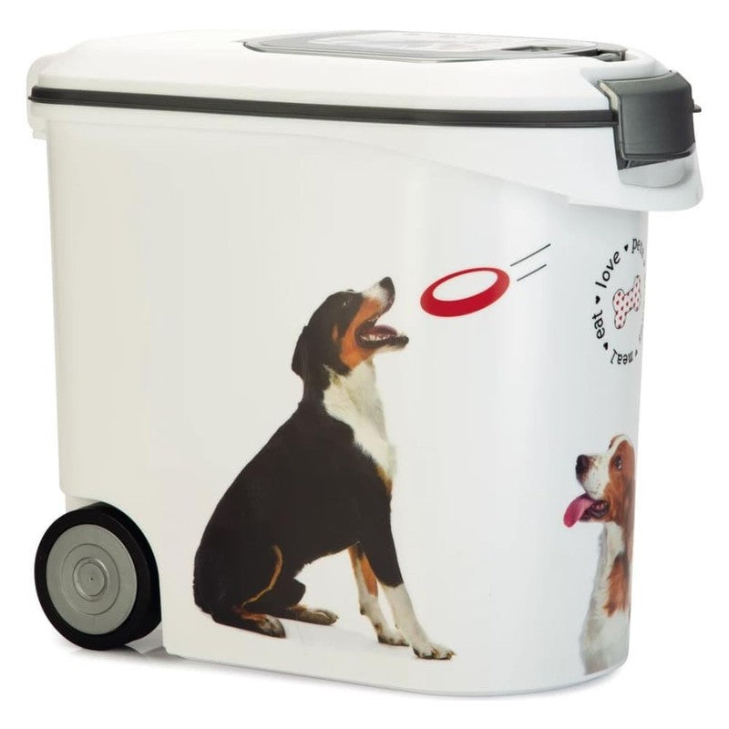 Conteneur Curver pour aliments pour animaux avec roulettes 35l cm 49x28x42 h