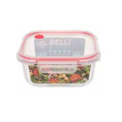 Contenitore ermetico quadrato in vetro 1100 ml – 18×18 cm