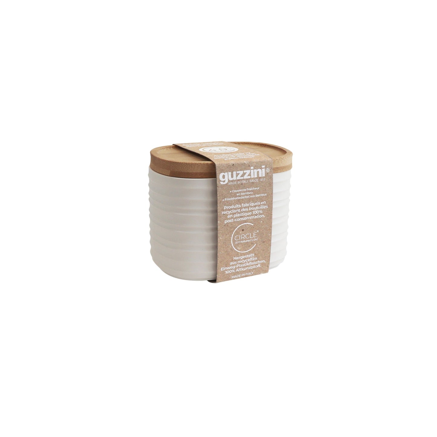 Pot polyvalent avec couvercle en bambou 12,3 x 9,4 x h11 cm