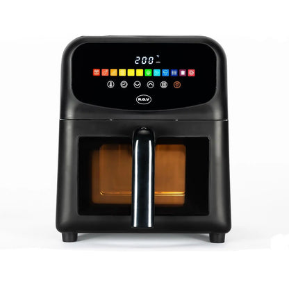 Friteuse à air 6 l 1 500-1 700 w avec écran tactile et 12 programmes