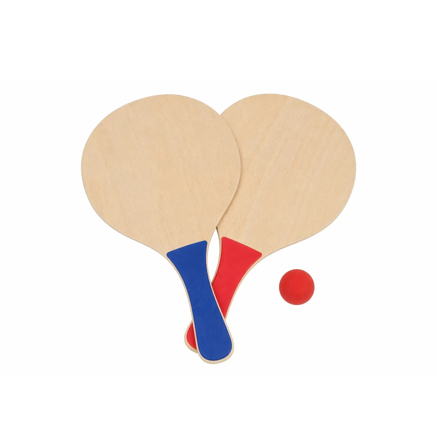 Lot de 2 raquettes en bois avec balle