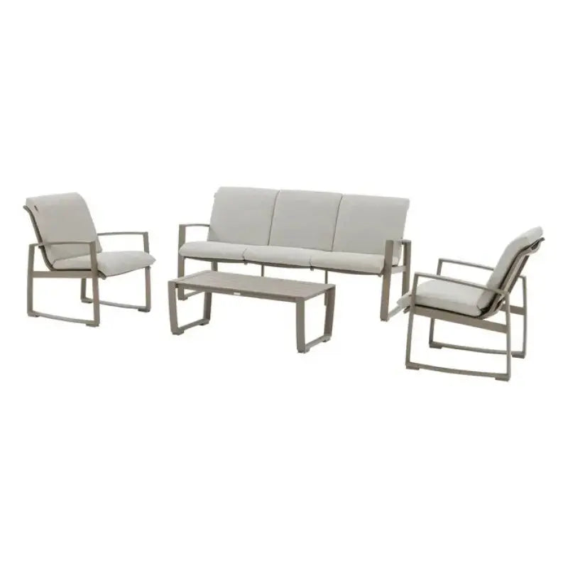 Salon Hespéride Meloane gris tourterelle 5 places 120x59x38 cm h