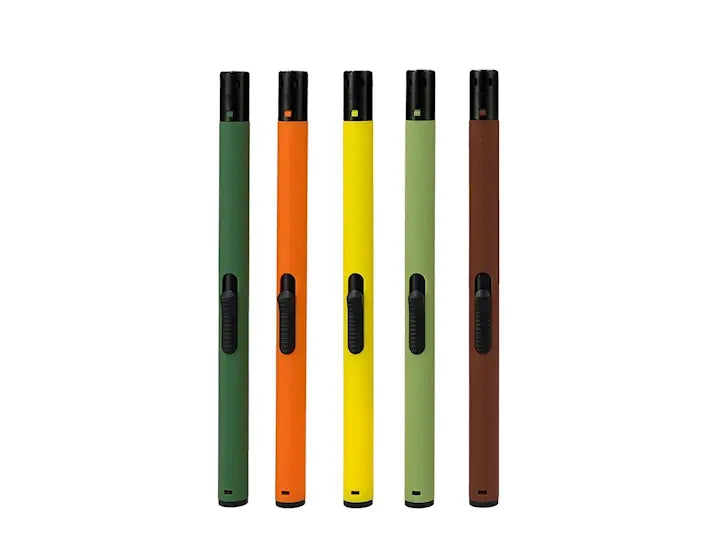 Briquet à gaz rechargeable de couleurs assorties