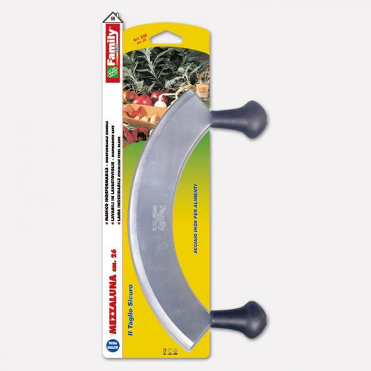 Mezzaluna da cucina lama inox 26 cm Family
