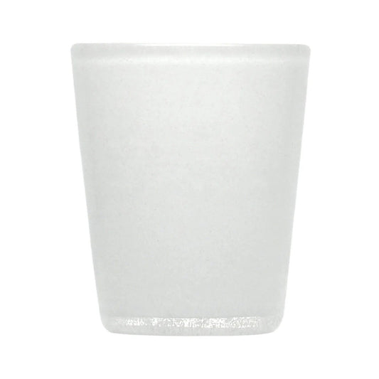 Gobelet à eau solide blanc souvenir original en verre soufflé 0,25L