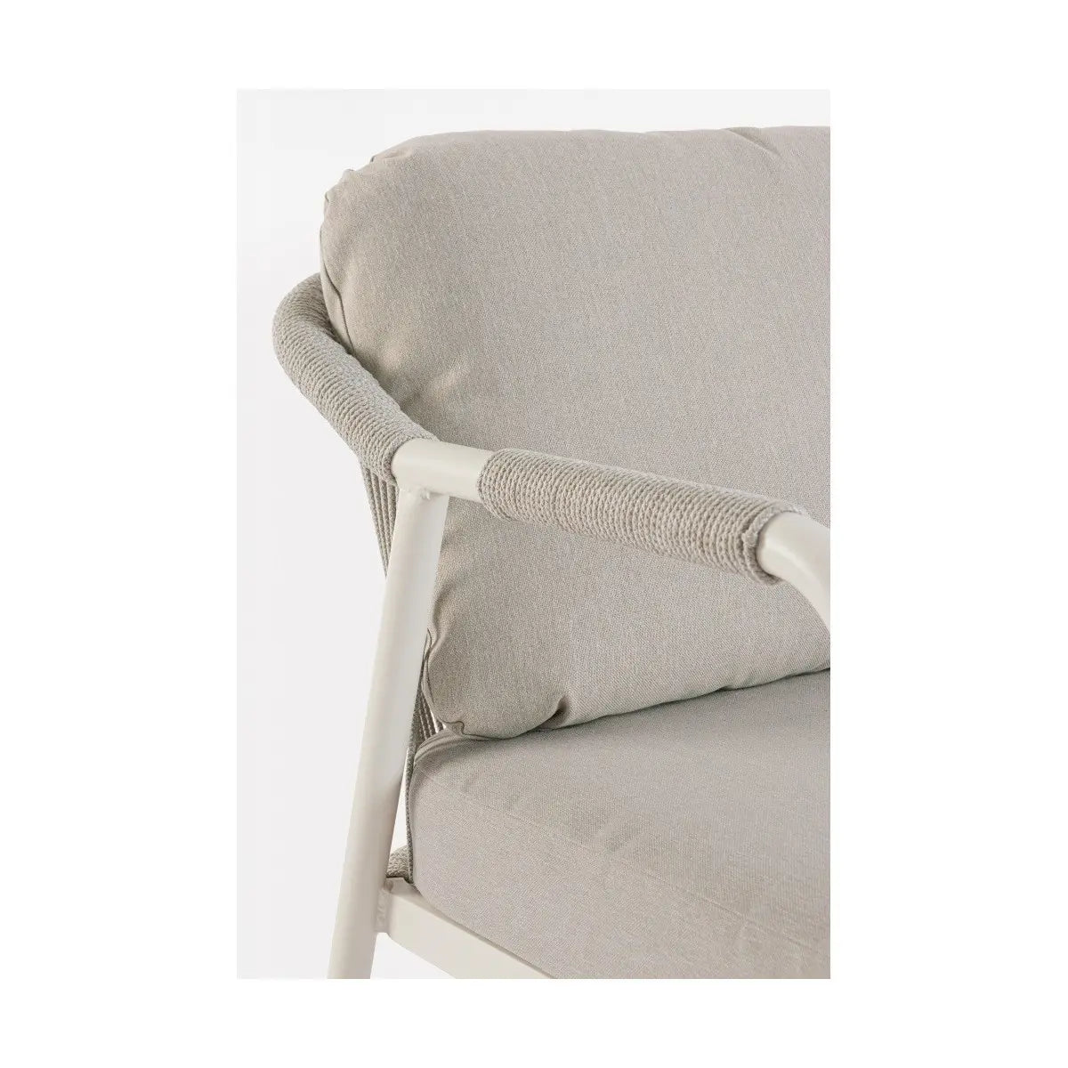 Salon de jardin Bizzotto Miravet Wall 4 places en aluminium avec table basse