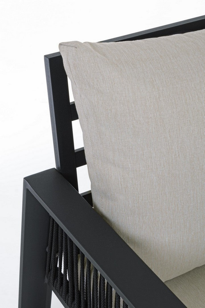 Ensemble salon de jardin Captiva anthracite