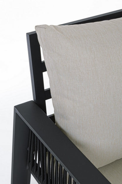 Ensemble salon de jardin Captiva anthracite