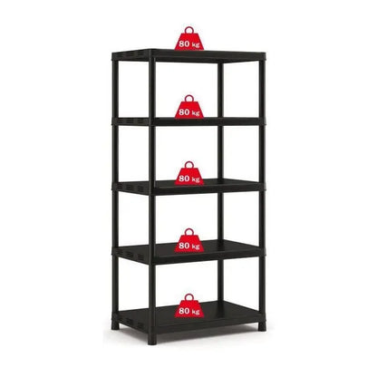 Etagère Kis XL 5 étagères noir 90x60x187 h