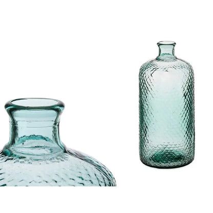 Bouteille en verre décorative 8L cm 19x19x42h
