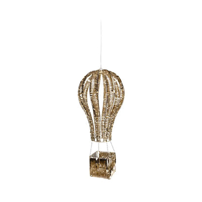Mongolfiera luminosa LED oro e bianco caldo da esterno 47 × 47 × H100 cm