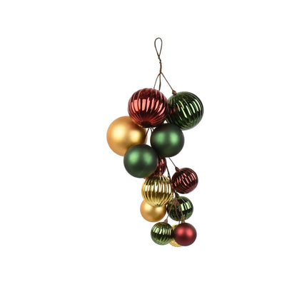 Catena decorativa con sfere in polistirolo Ø12 × 52 cm – 1 pezzo assortito