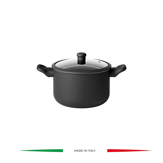 Cuiseur à pâtes Cook&Color avec couvercle Ø 22,5 cm, coloris noir