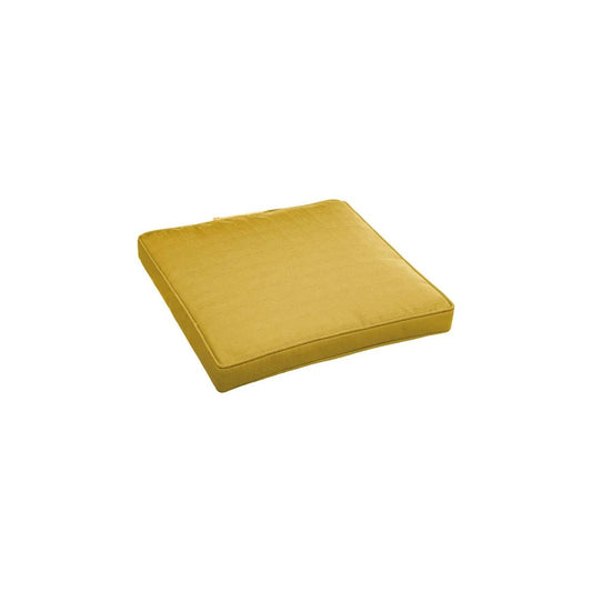 Coussin d'assise Korai 40x40 cm moutarde