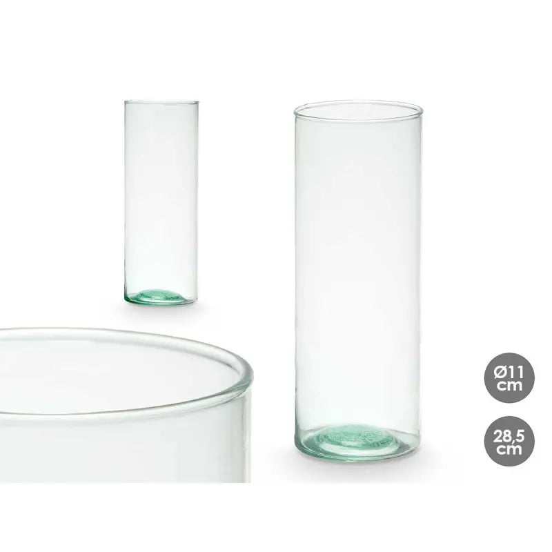 Vase en verre recyclé Ø11x28,5h