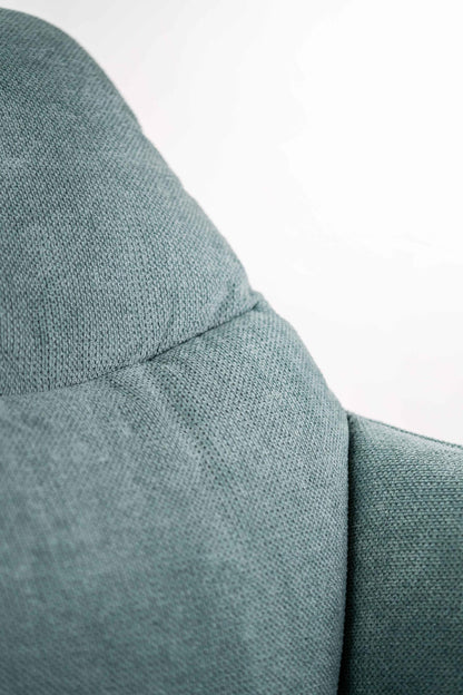Fauteuil en polypropylène aigue-marine 85 cm x 74 cm H. 86 cm