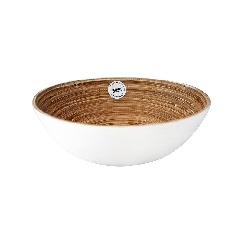 Saladier en bambou blanc Ø 25 cm