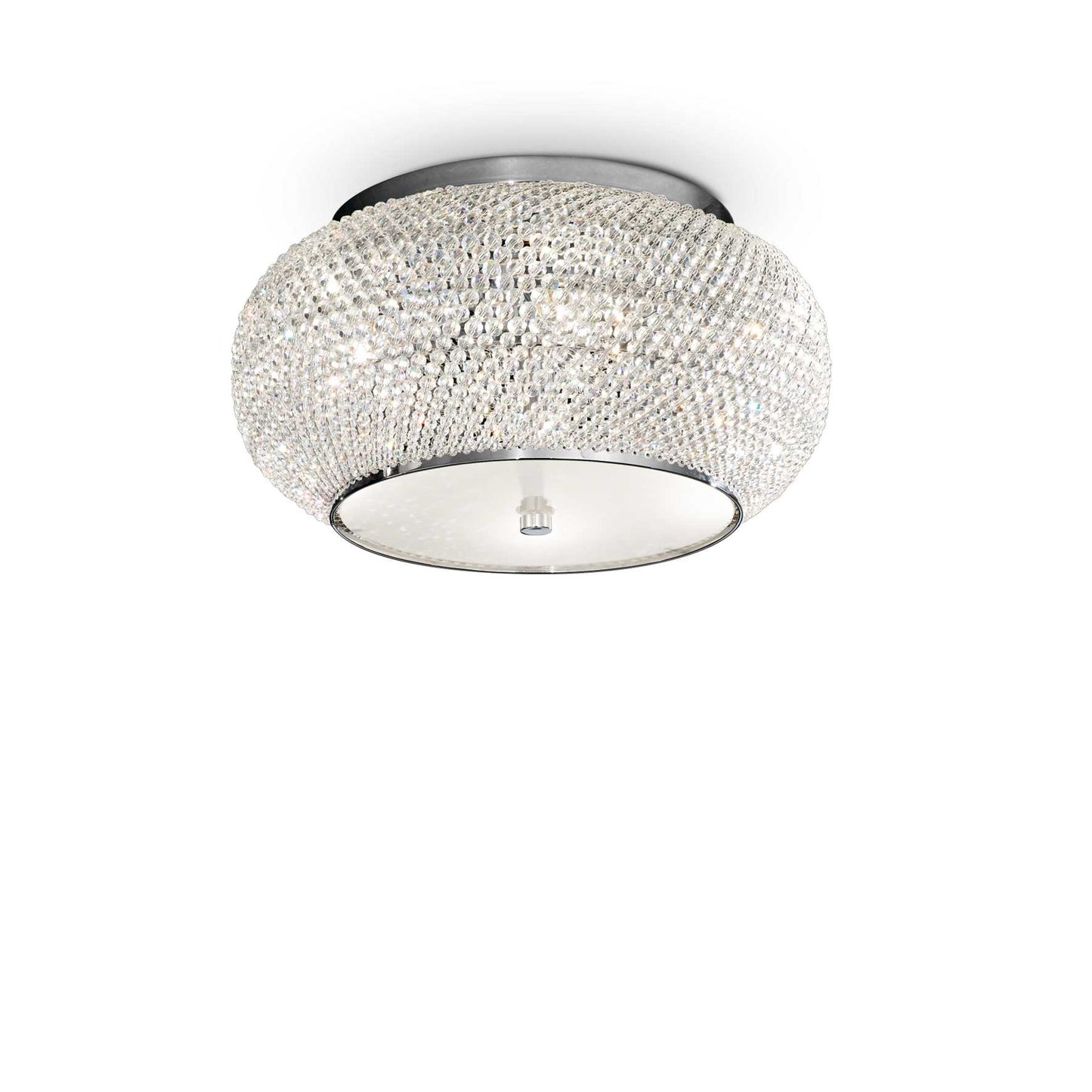 Pasha' PL6 Cromo - Lampada Soffitto D400xH220mm